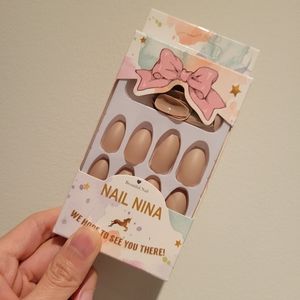 NEW Nude Fake Nails with Nail Stickers